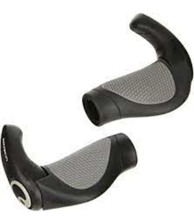 Ergon Ergon GP2 Gripshift Grips - Small, Black/Gray