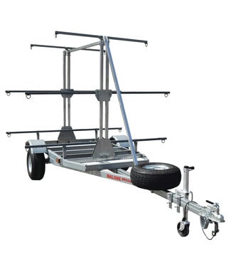MegaSport Outfitter 3 Tier Trailer w/SpareTire (up to 12 kayak capacity)