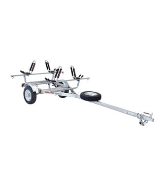 MicroSport 2 Kayak Trailer Package w/ 2 Sets J-Racks, Spare Tire