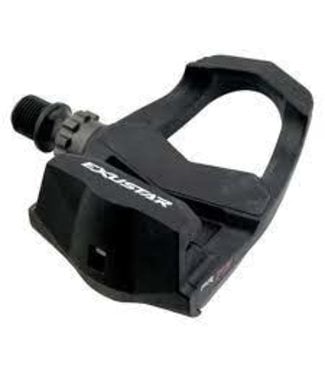 Exustar Exustar E-PR73P Delta Style Road Pedals- Single Sided Clipless, Thermoplastic, ALY Black