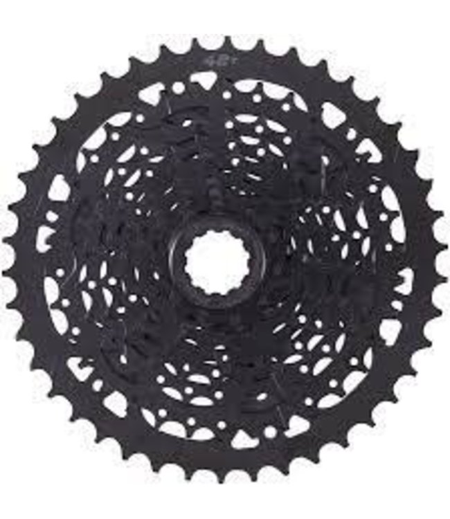 microSHIFT microSHIFT ADVENT Cassette - 9 Speed, 11-42t, Black, ED Coated, Alloy Large Cog