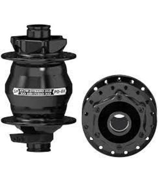 SP SP 8X Series Dynamo Front Hub - PD-8X-110 6V- 3W, 15 x 110mm, 6-Bolt, 32H, Black