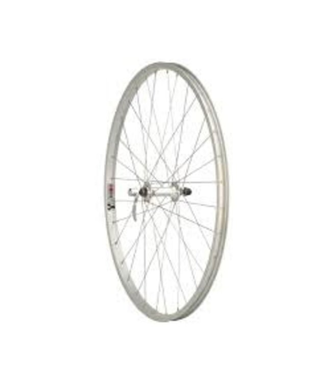 Quality Wheels Quality Wheels Value Single Wall Series Front Wheel - 27", QR x 100mm, Rim Brake, Silver, Clincher