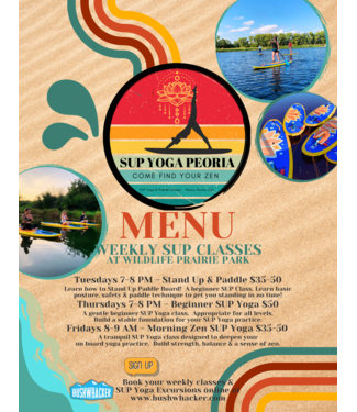 Stand Up Paddle Board Menu