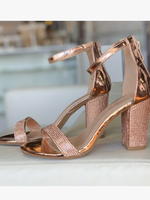 Night To Remember Rose Gold Embellished Heel