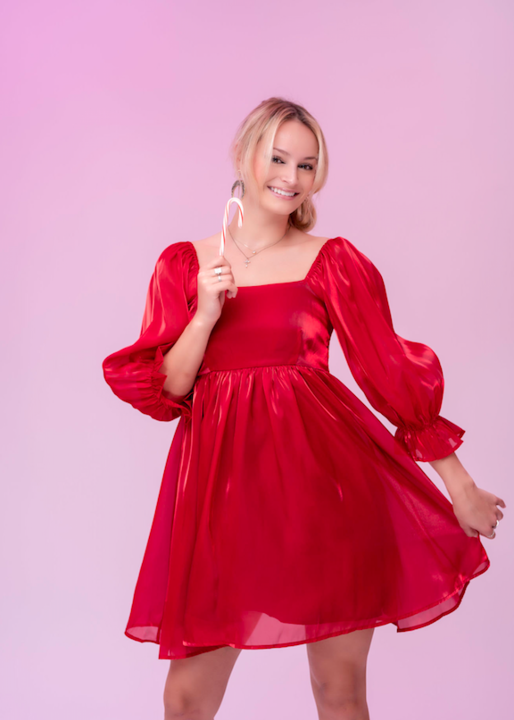 Festive and Fun Red Holiday Dress