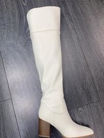 Tall White Boot