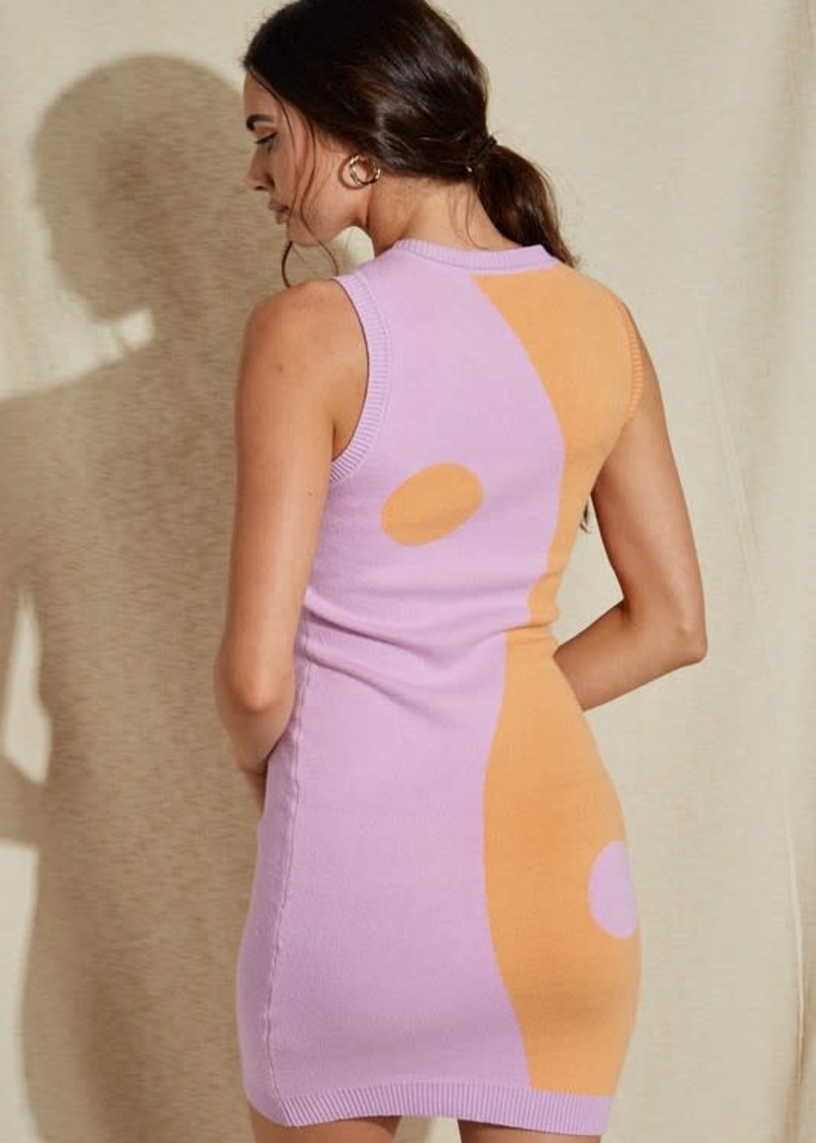 Color Crush Lilac/Tangerine Dress
