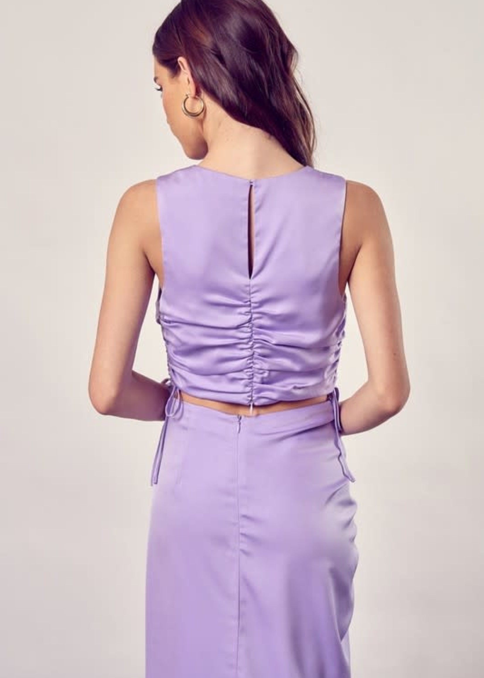 Dream On Lavender Ruched Top