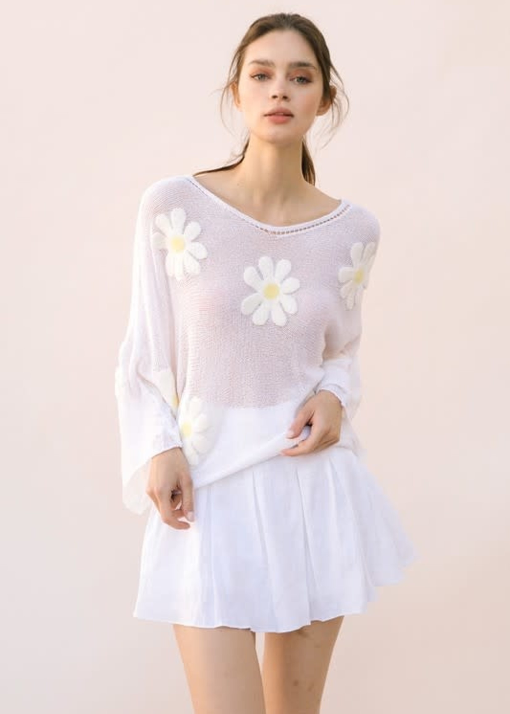 Light Weight Daisy Summer Sweater 
