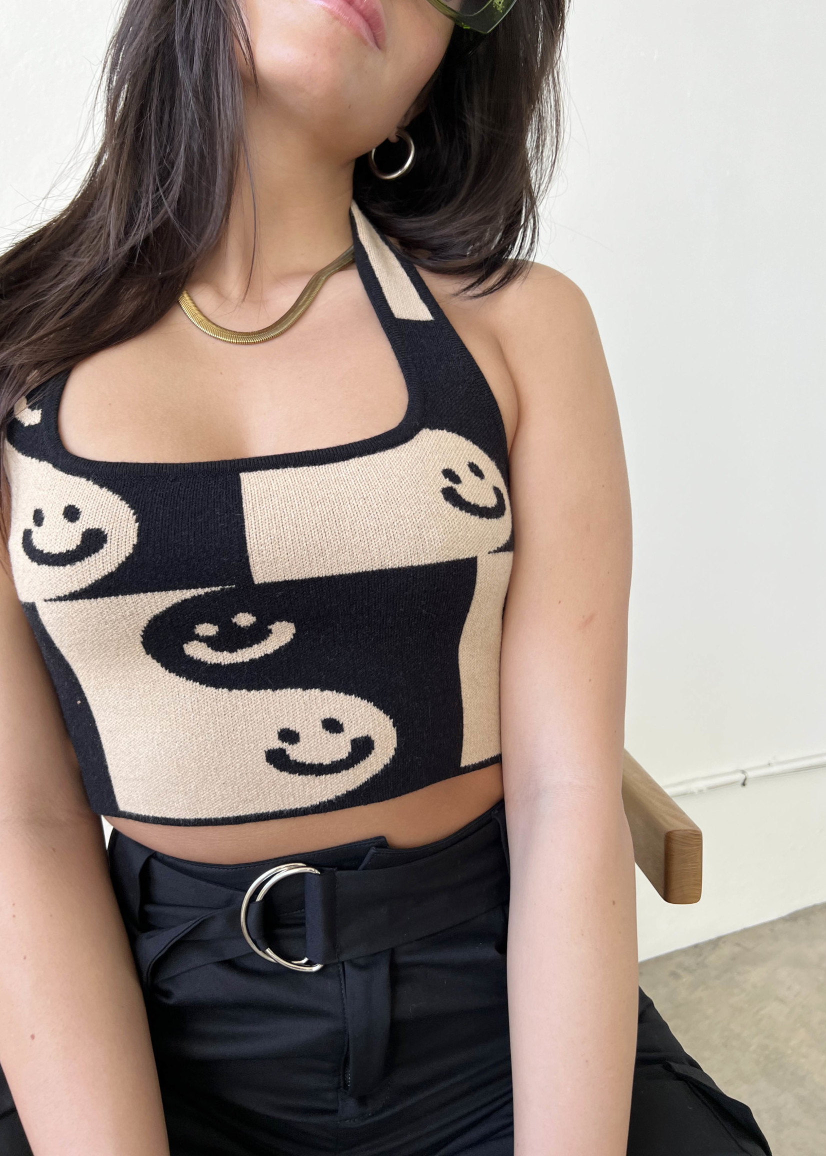 Smile On Halter Top (2 Colors)