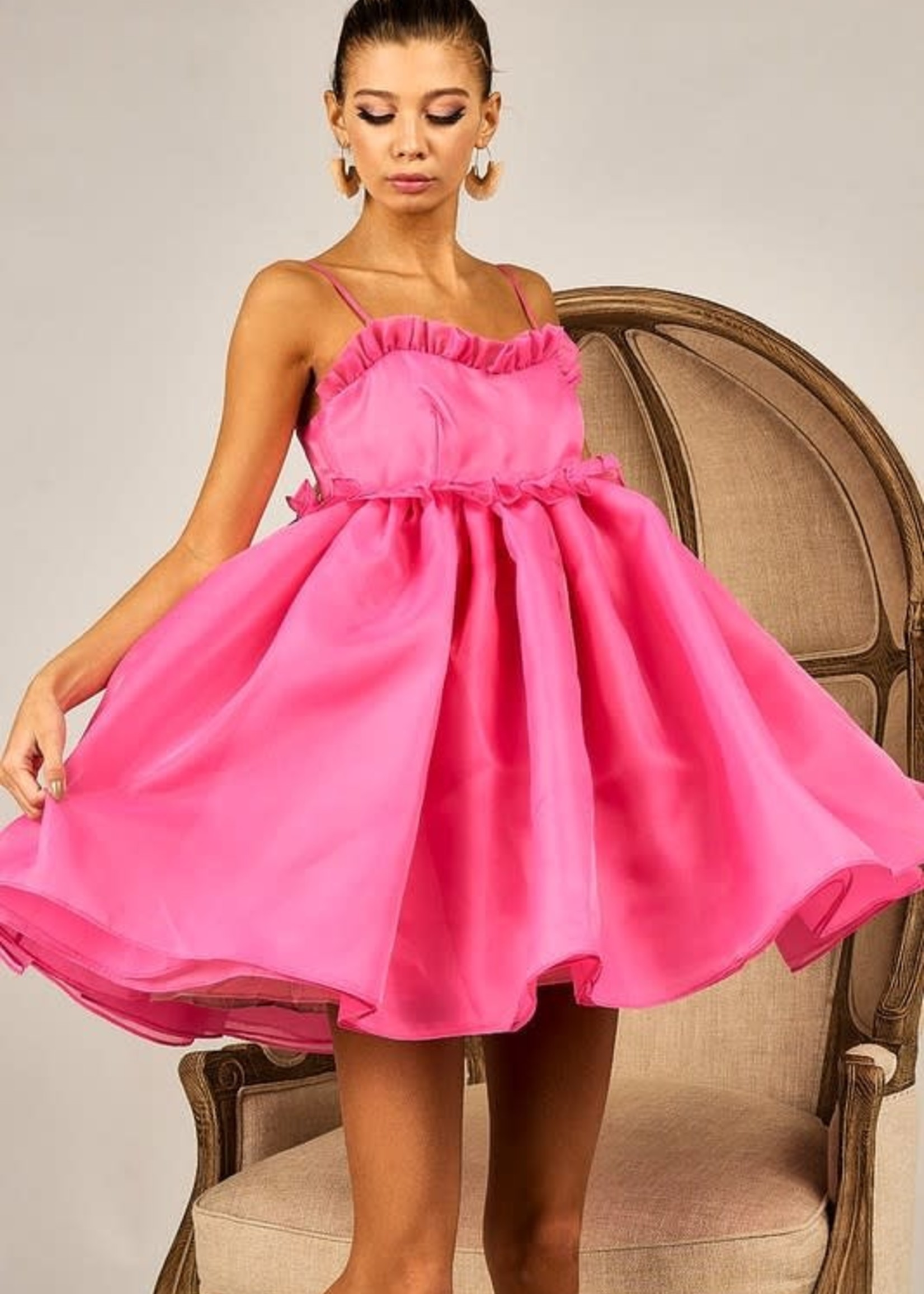 Best Party Hot Pink Dress