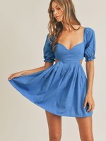 Bright Blue Summer Day Dress