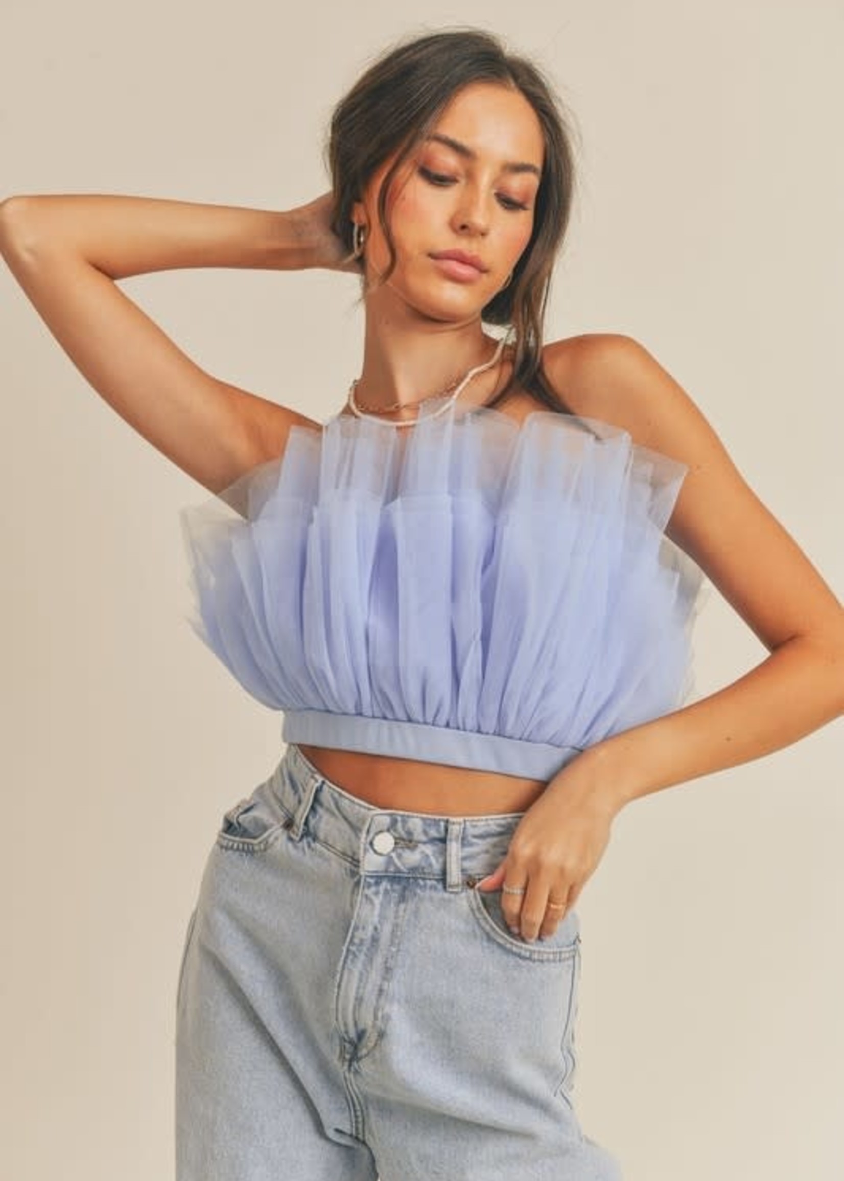 Let's Tulle Around Top (4 Colors)