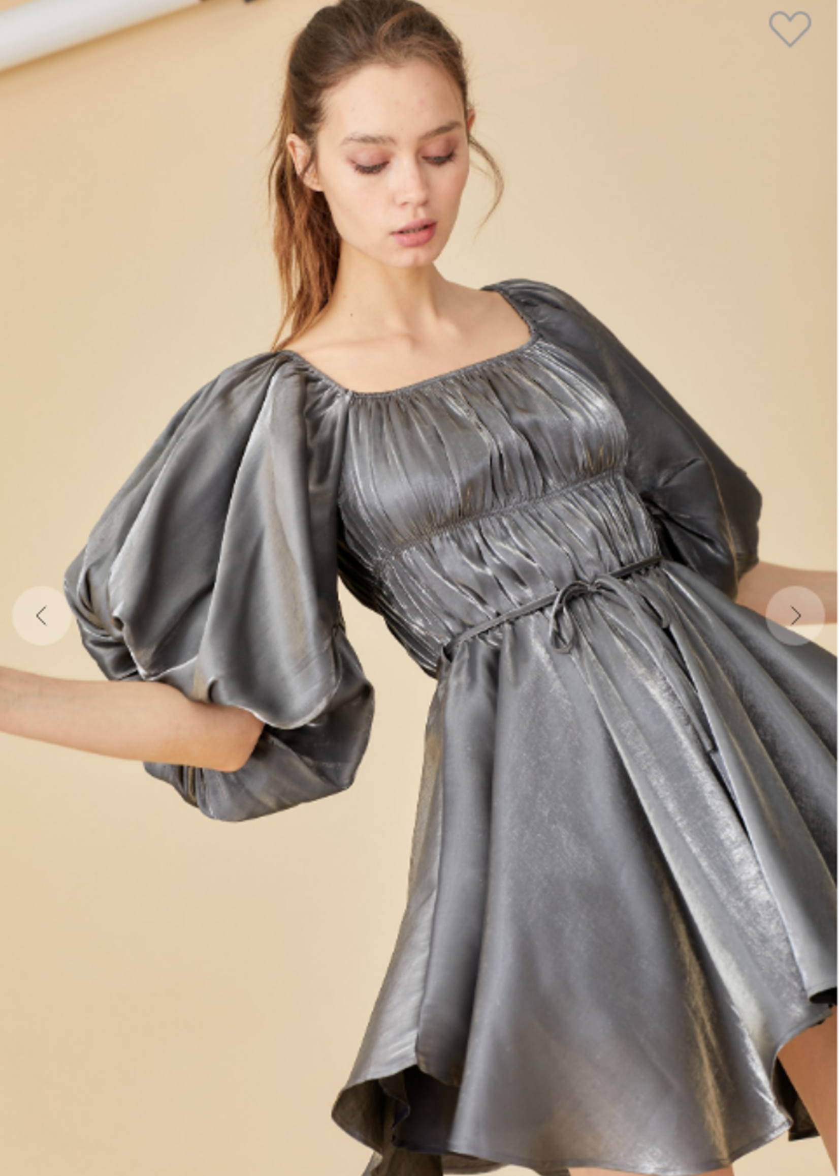 Shimmery Silver Party Dress