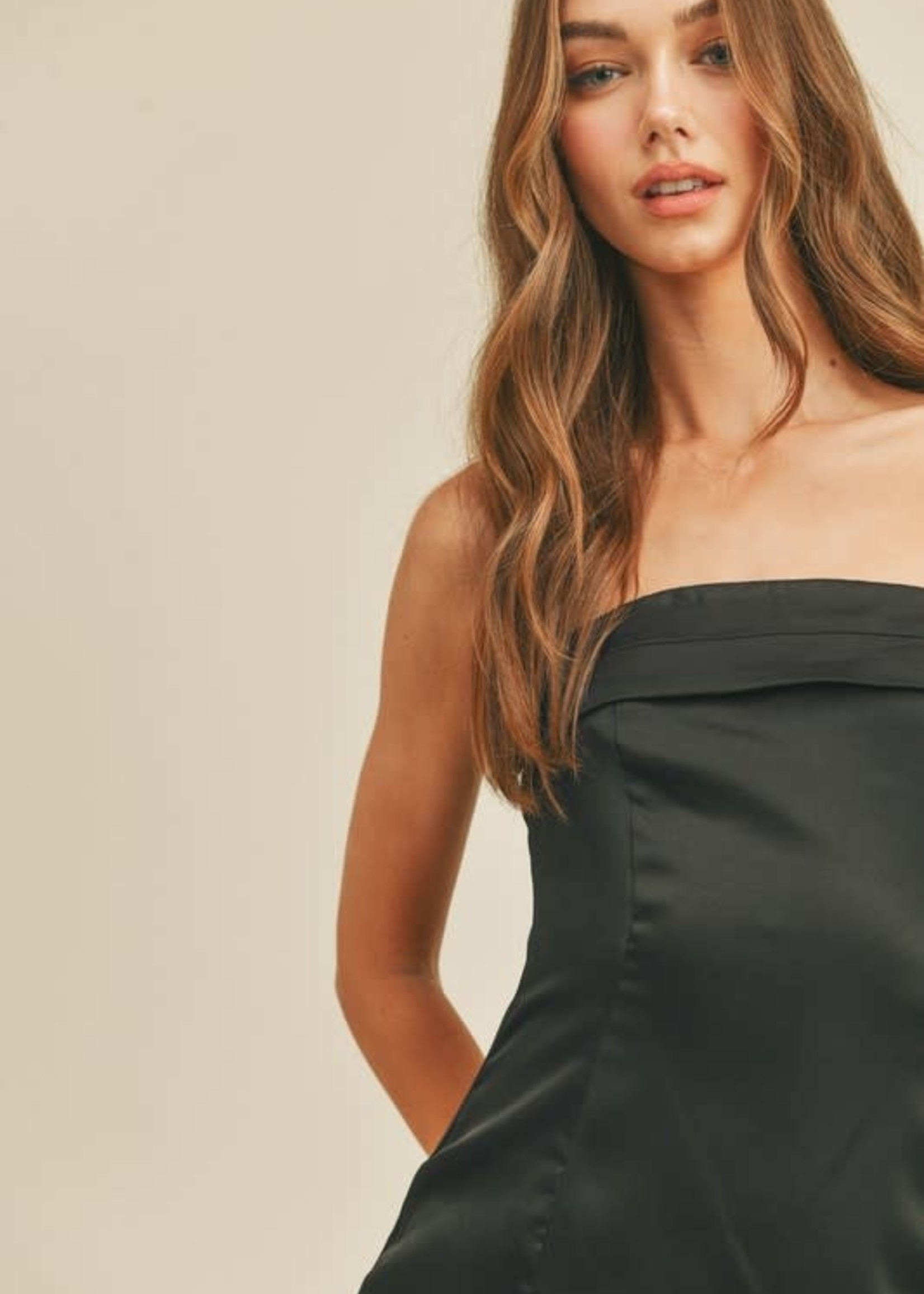 Lost In The Moment Satin LBD
