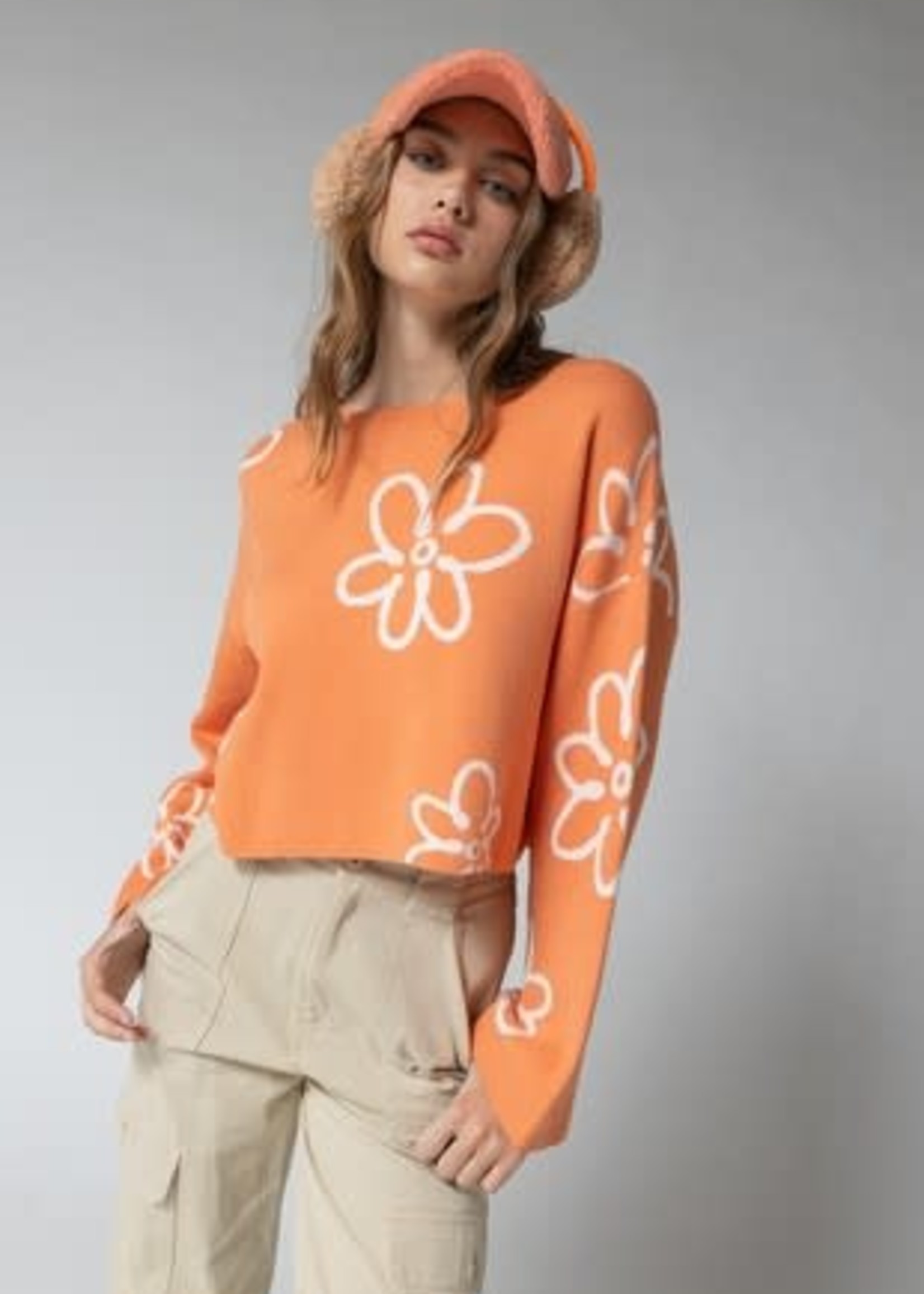 Fall Flower Power Sweater (3 Colors)