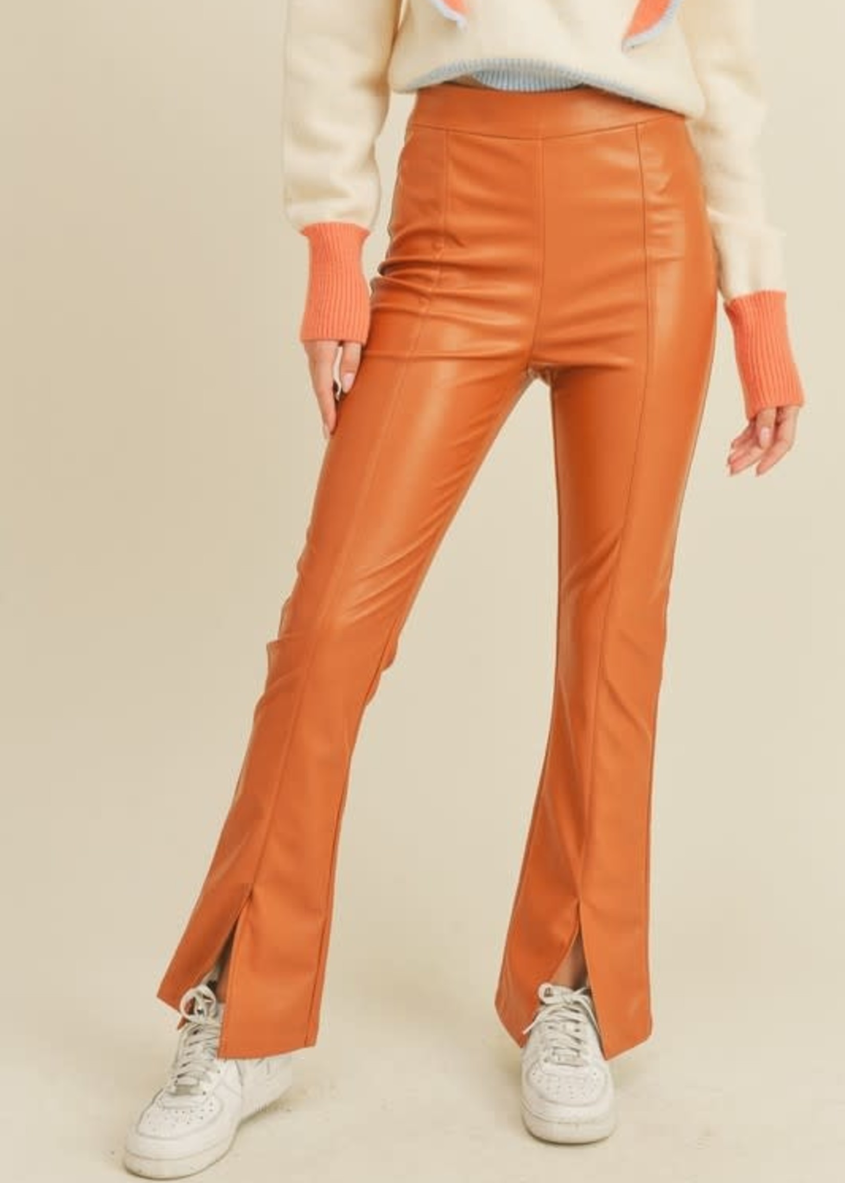 Ginger Spice Leather Pants
