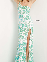 Jovani Sparkle Floral Formal Dress (2 Colors)