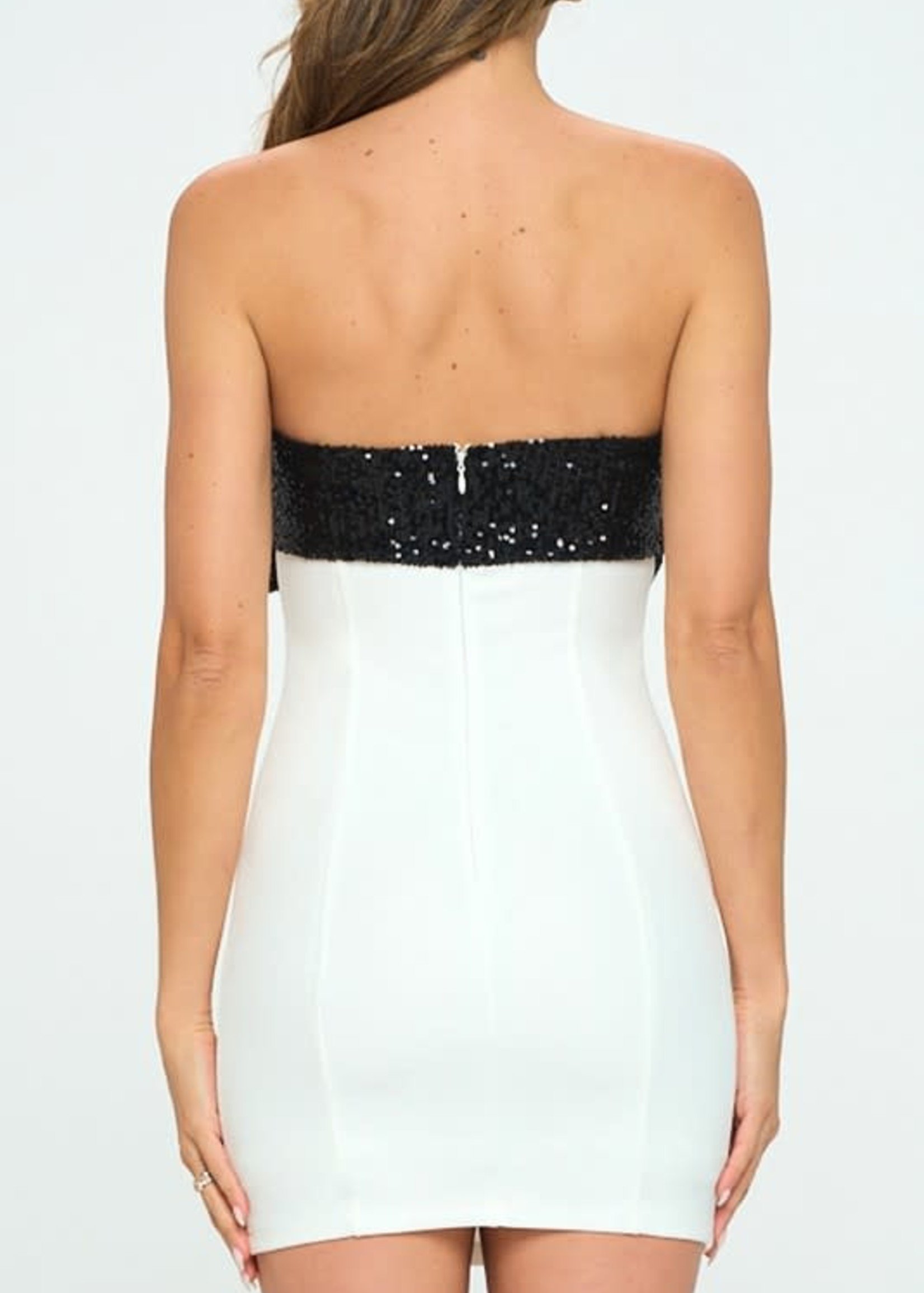 Black and White Party Dress