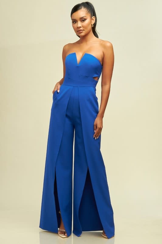 Fabulous Royal Blue Jumpsuit - Cousin Couture