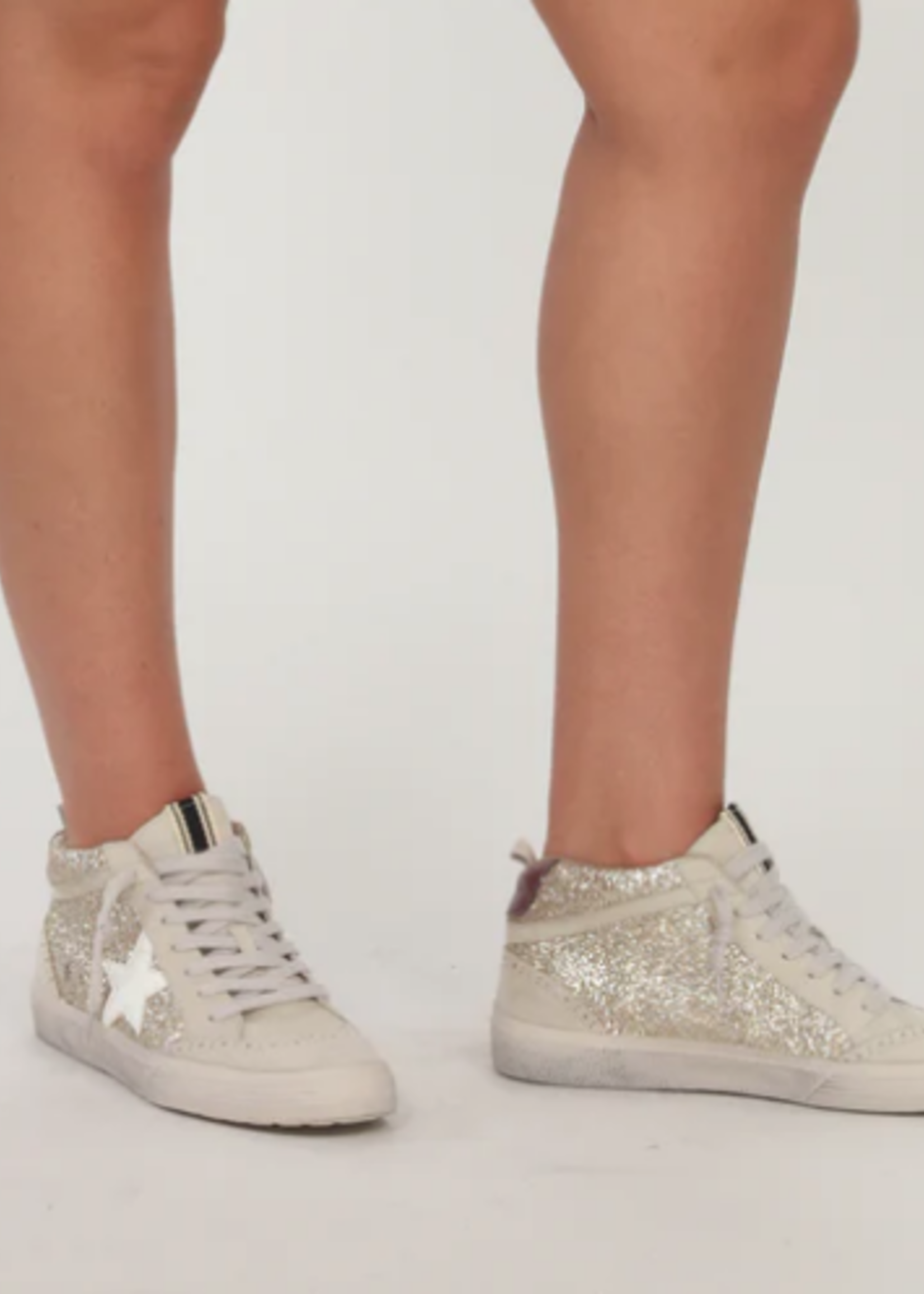 Paulina Gold Glitter Sneaker