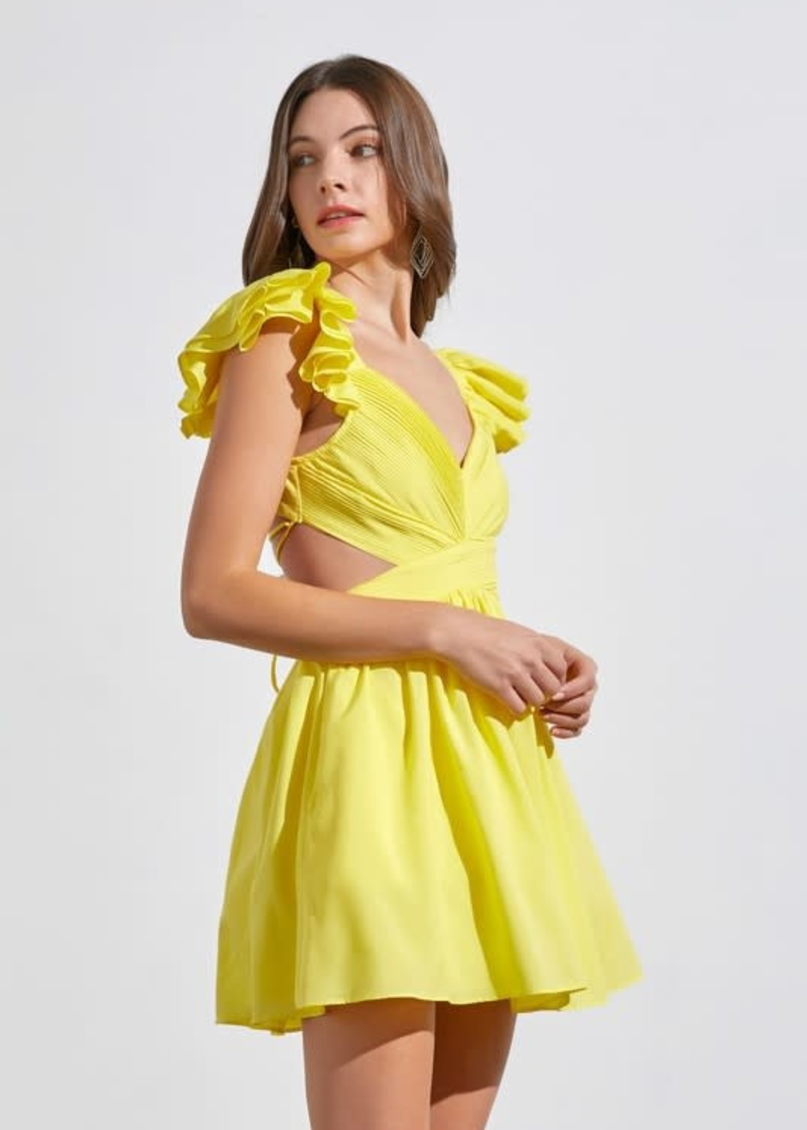 Lemonade Stand Ruffle Dress