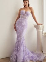 Butterfly Lavender Corset Formal