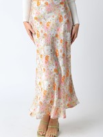 Spring Floral Midi Skirt