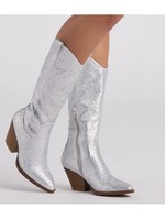 Silver Party Boot