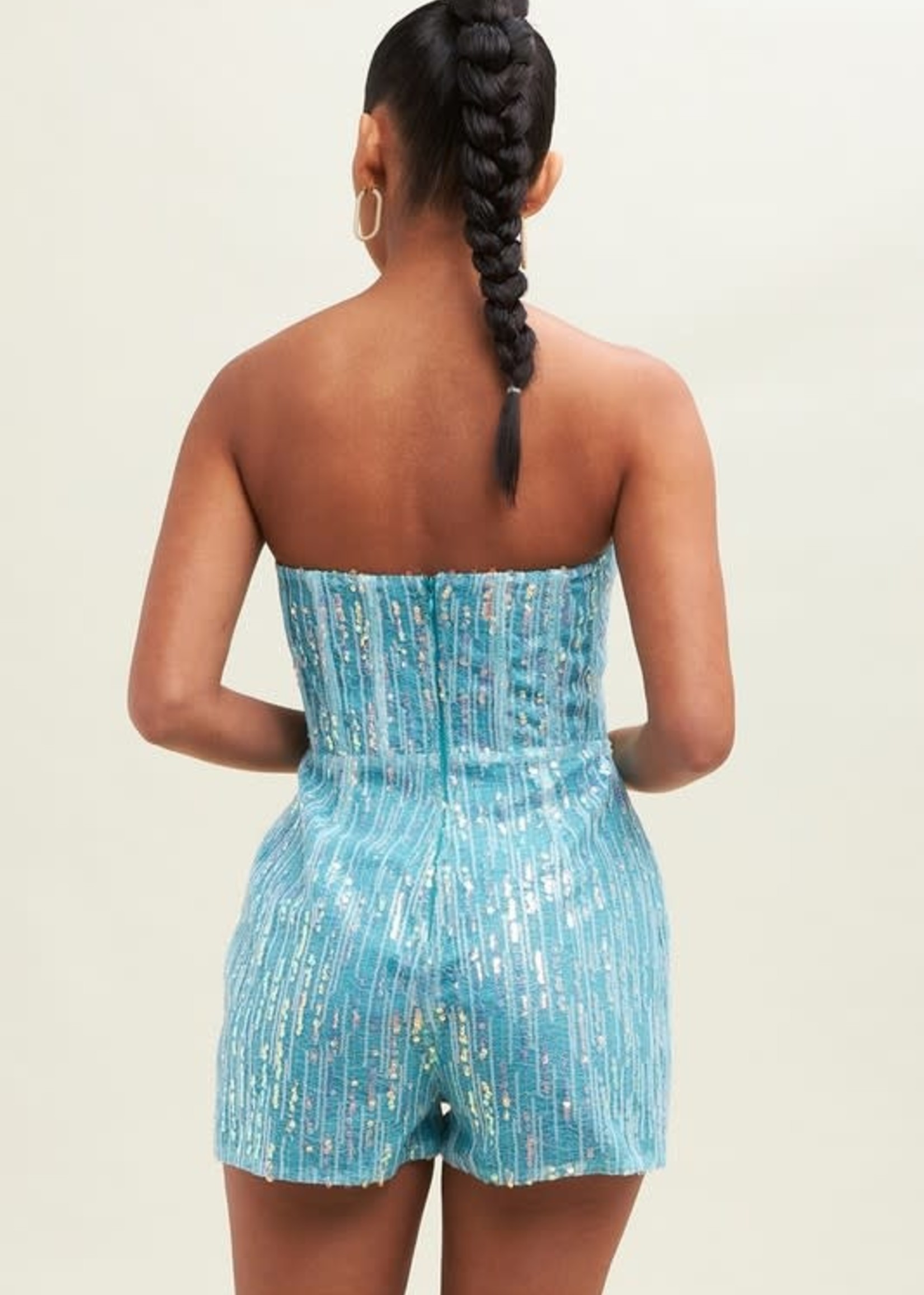 Era's Tour Blue Sparkle Romper Cousin Couture