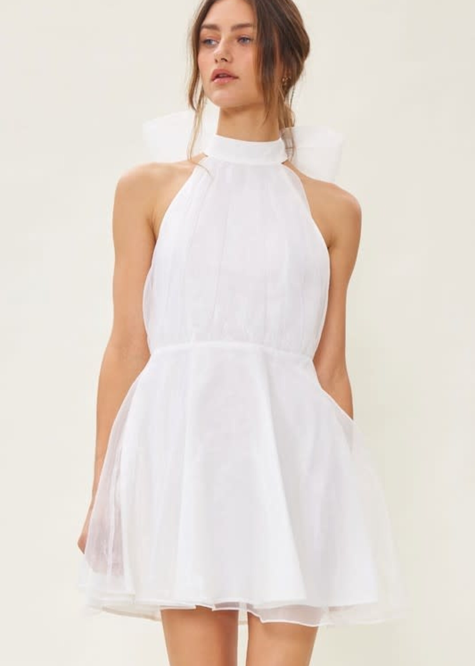 Tulle Around White Dress