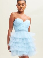 Party Perfect Blue Tulle Dress