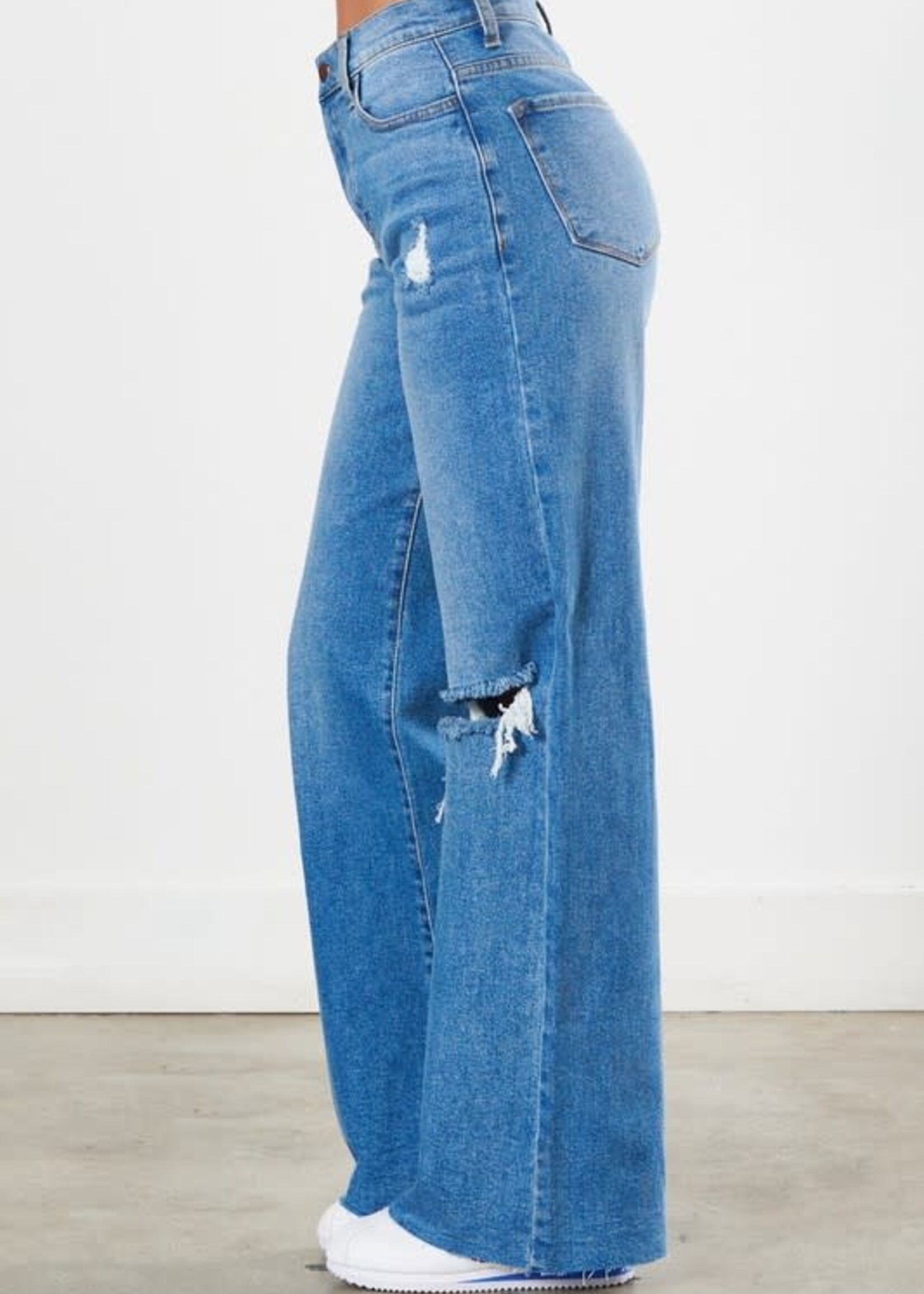 High Rise Wide Leg Denim