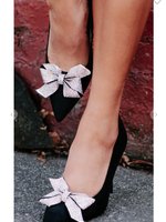 Sparkle Bow Black Heel