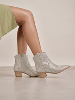 Sparkle Moment Silver Boot