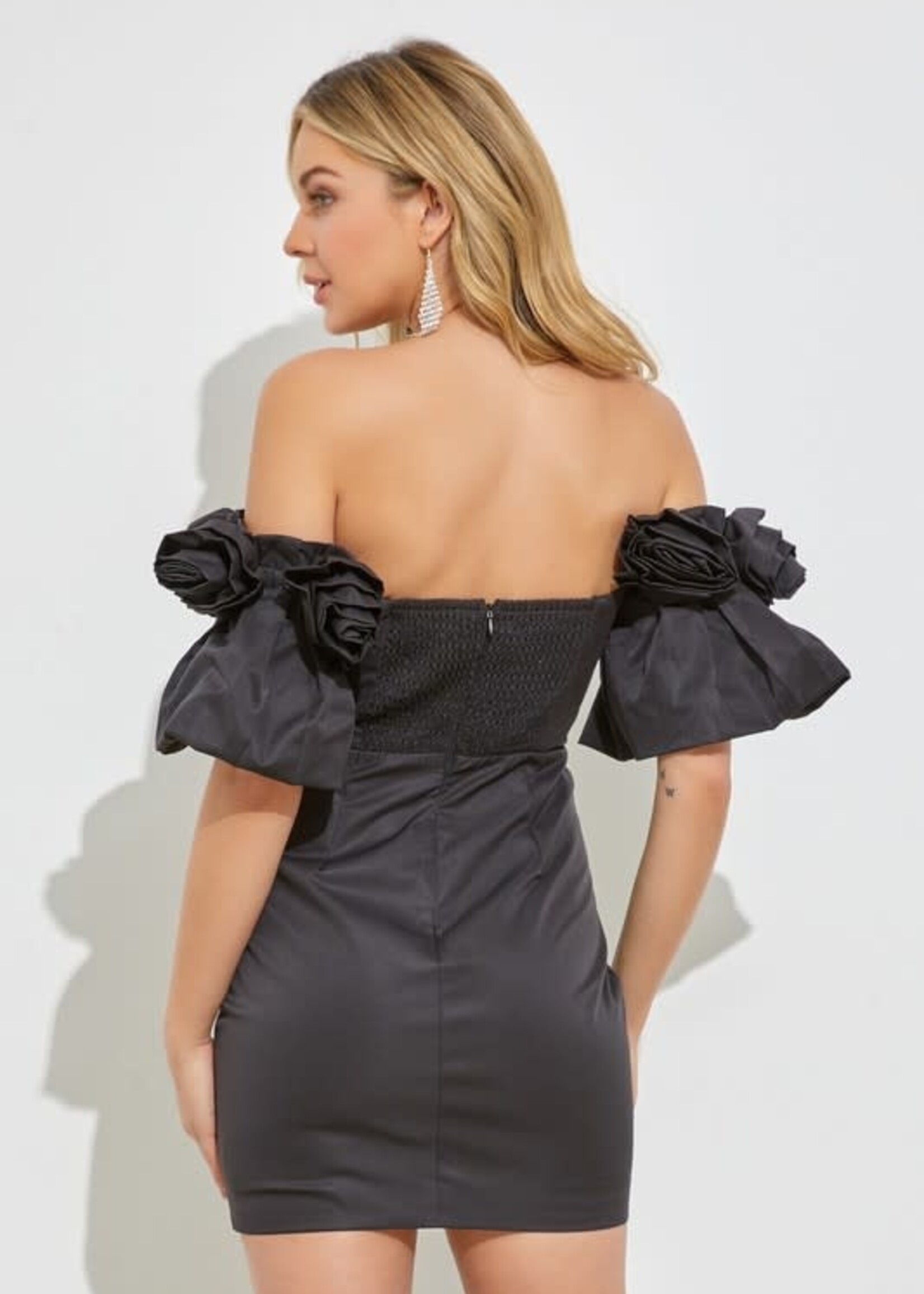 Elegant Evening Black Party Dress
