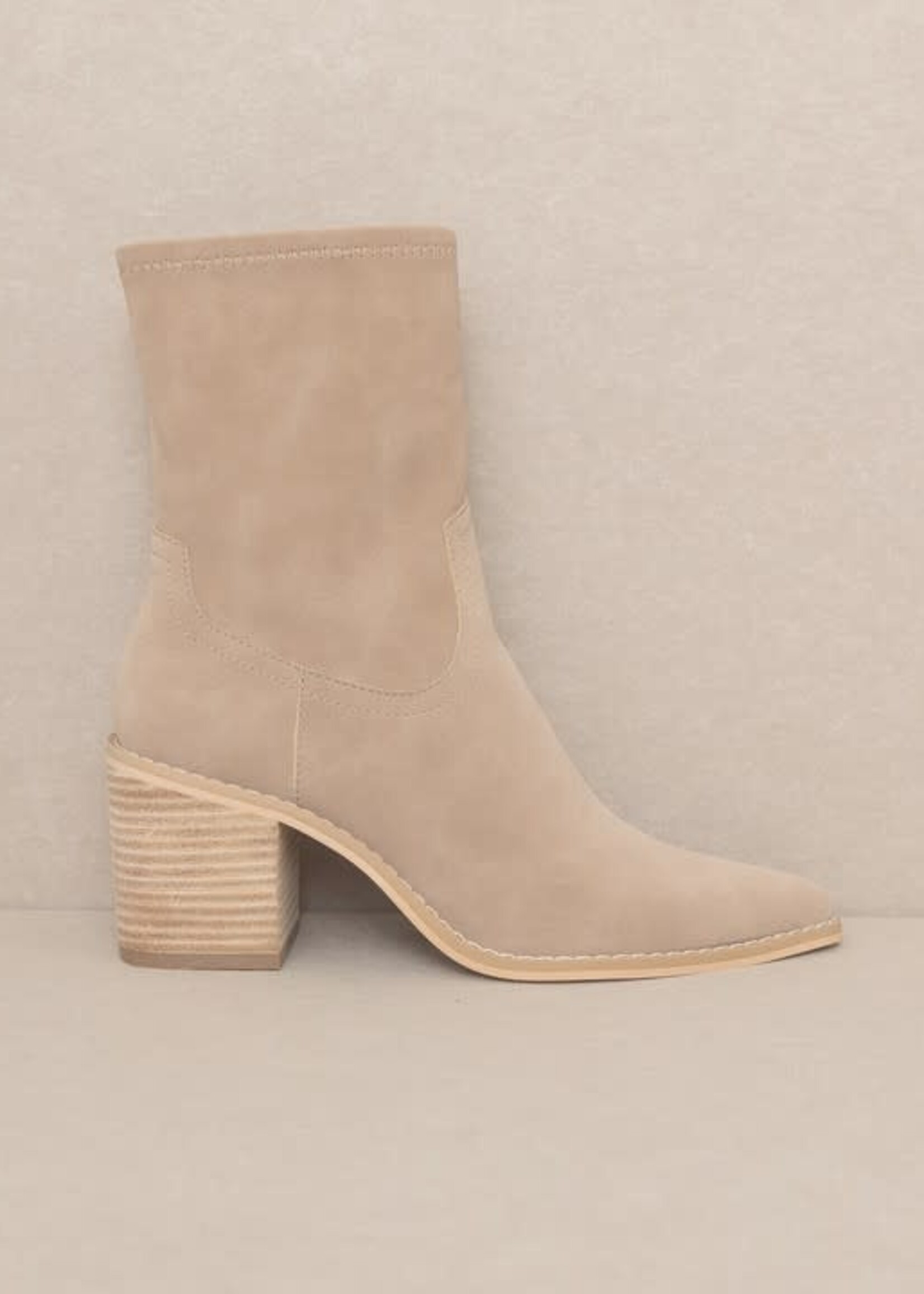 Kick It Taupe Suede Boot