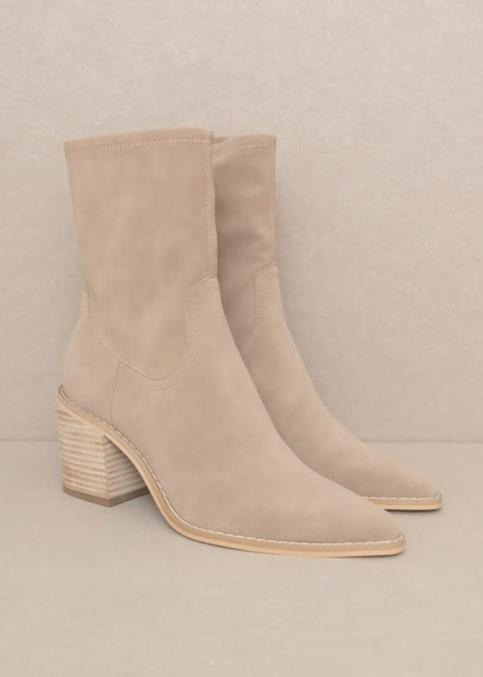 Kick It Taupe Suede Boot