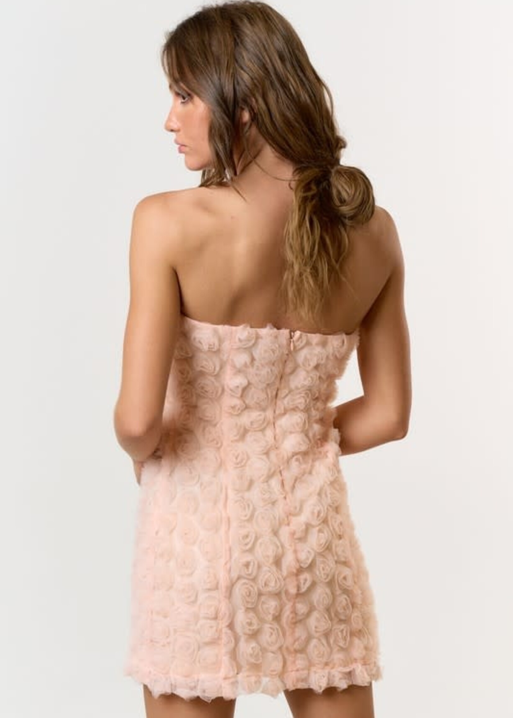 Make Me Blush Rosette Dress