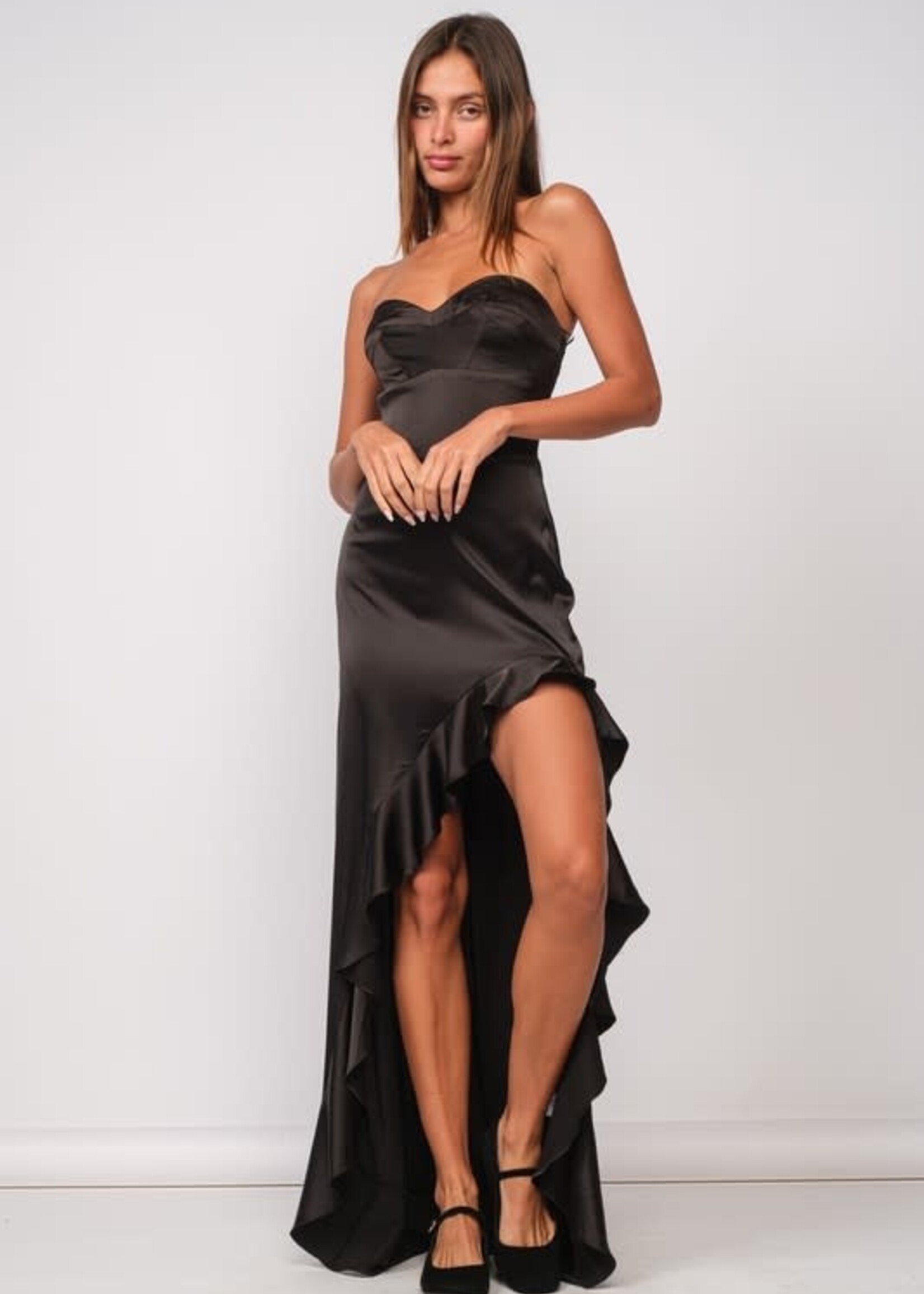 Say It In Satin Dress ( 2 Colors)