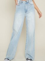 High Rise Light Wash Denim