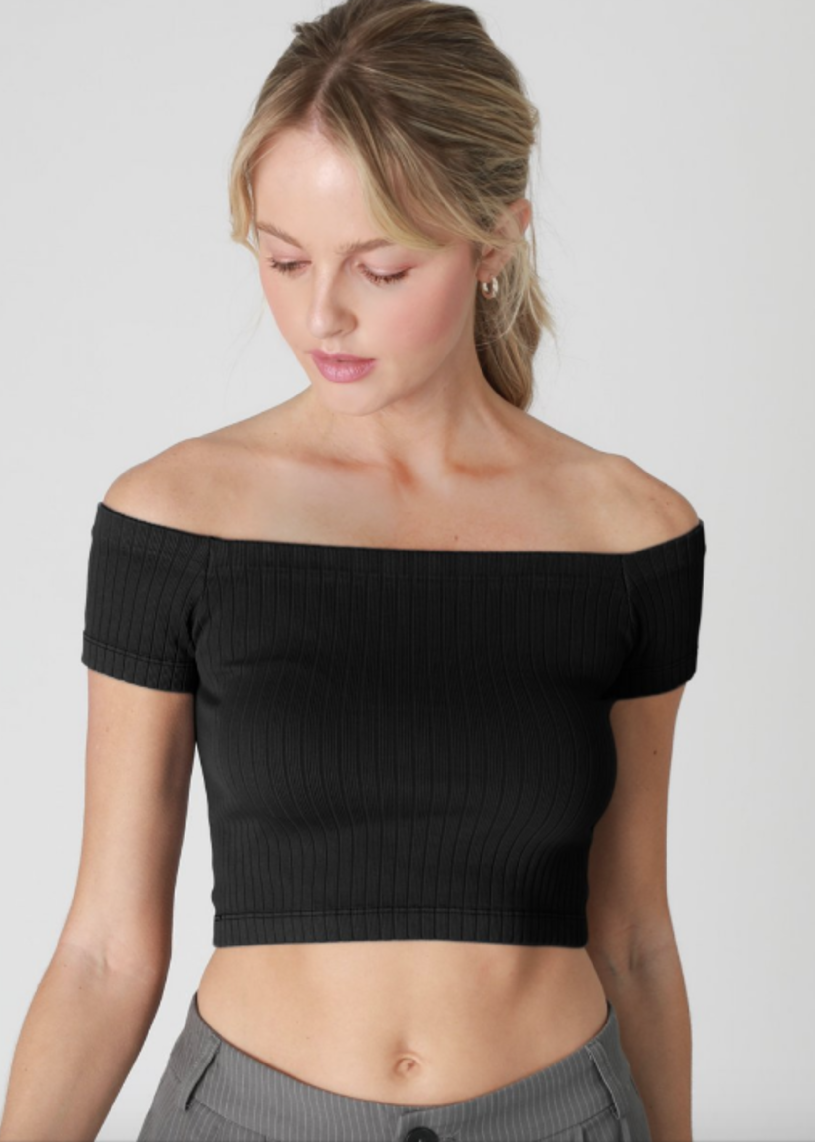 Off Shoulder Bra Top (3 Colors) - Cousin Couture