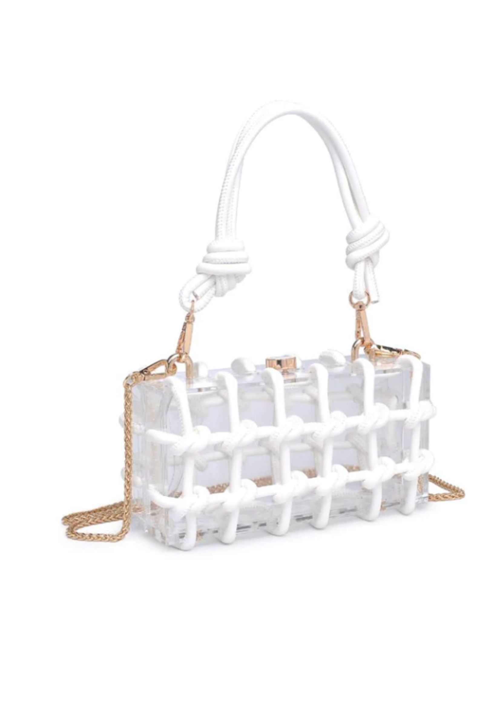 Mavis Clear/White Bag