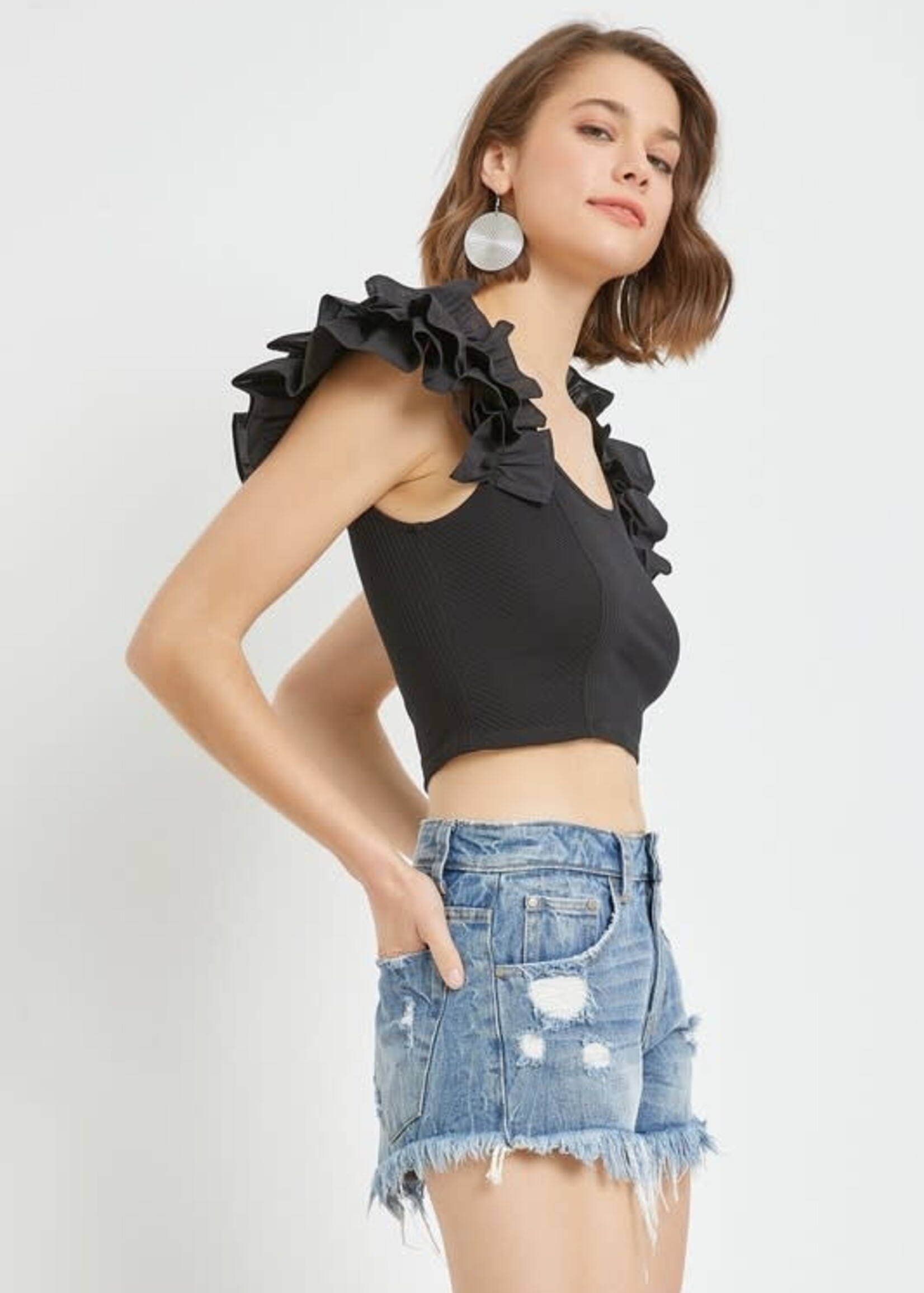 Ruffle Into Spring Top (2 Colors)