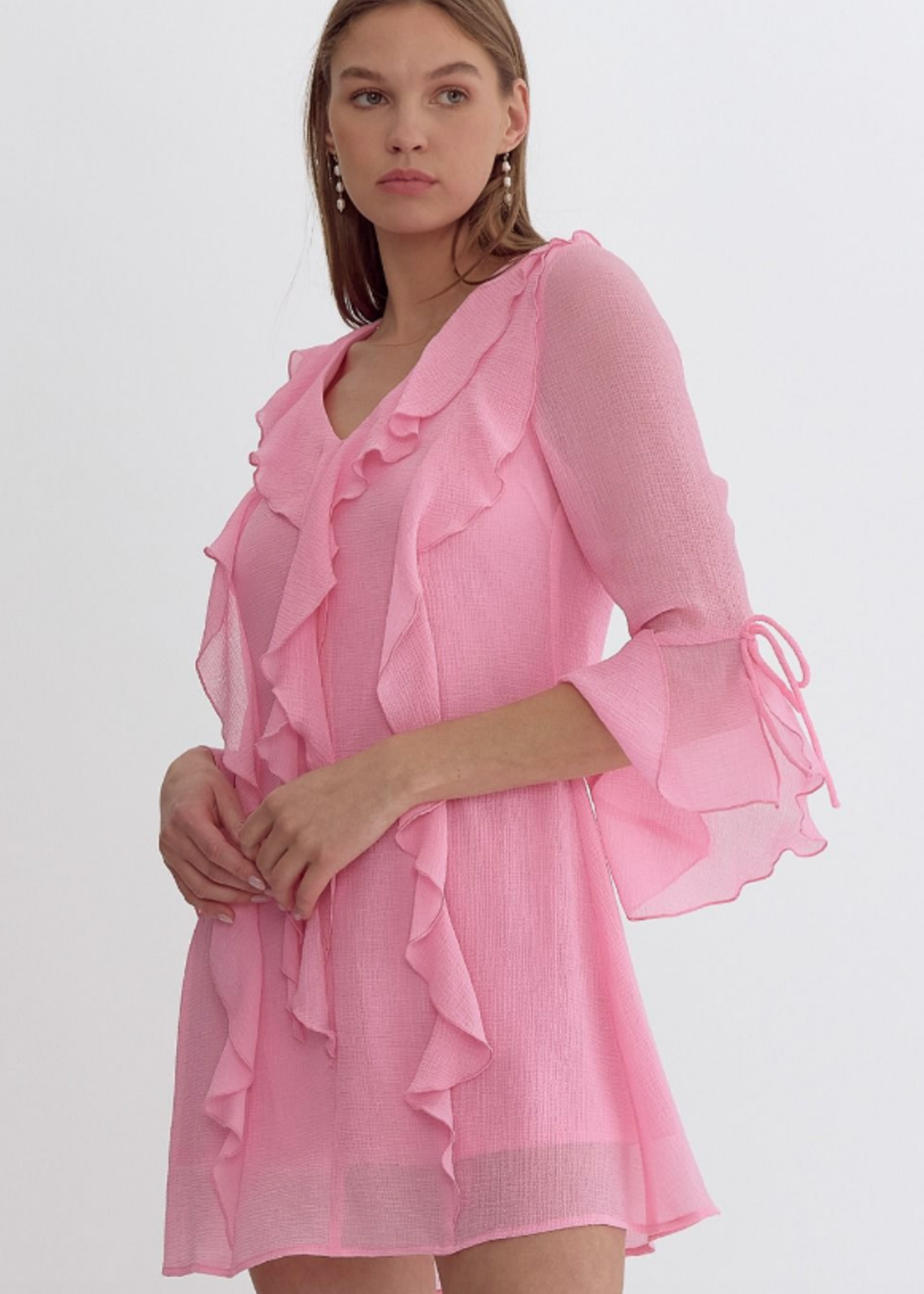Pink About It Ruffle Dress