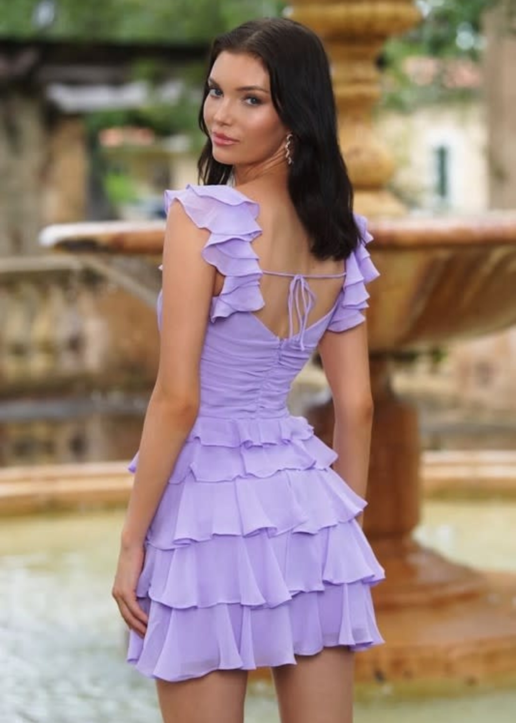 Ruffle It Up Lilac Dress