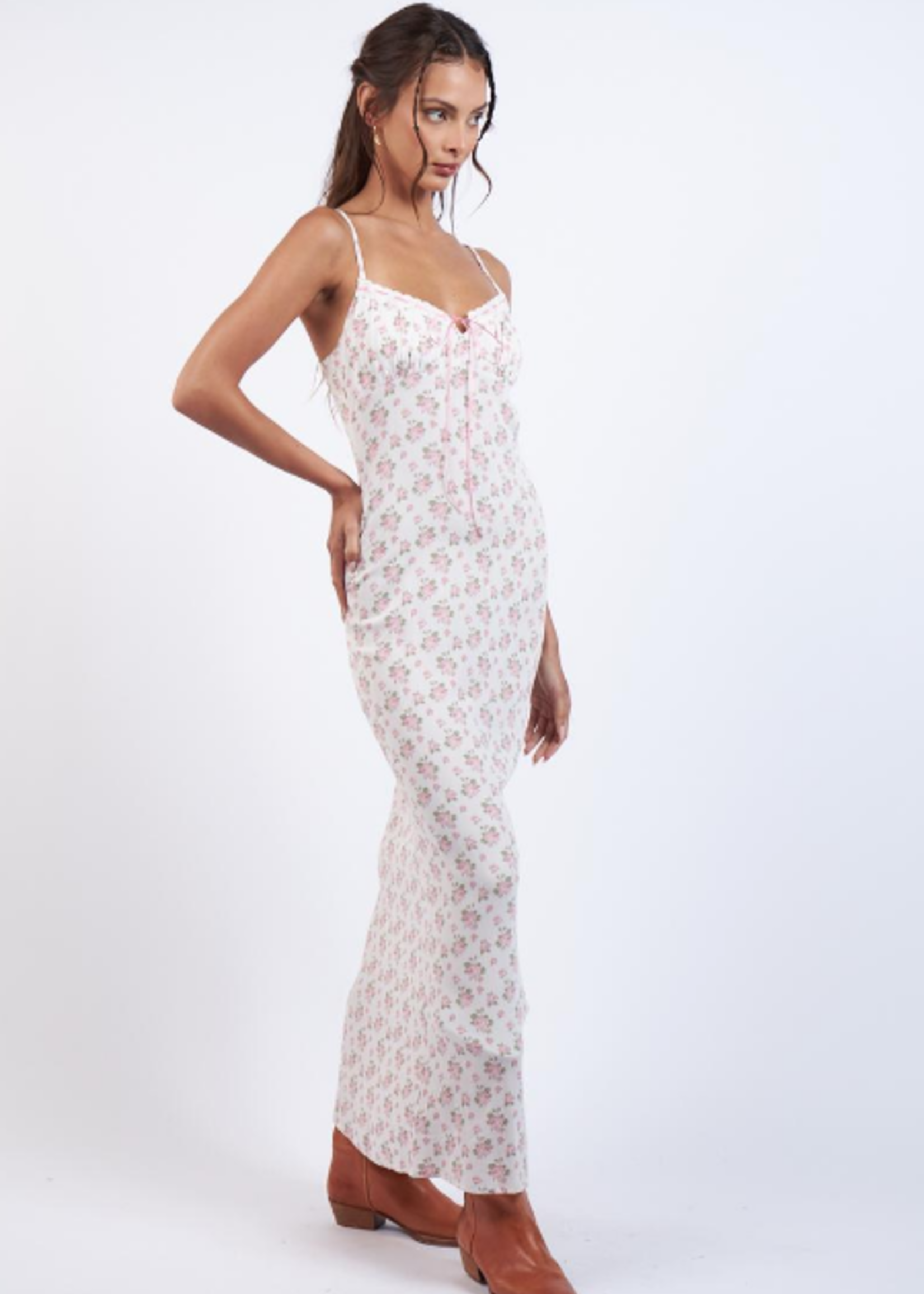 English Summer Garden Maxi Dress