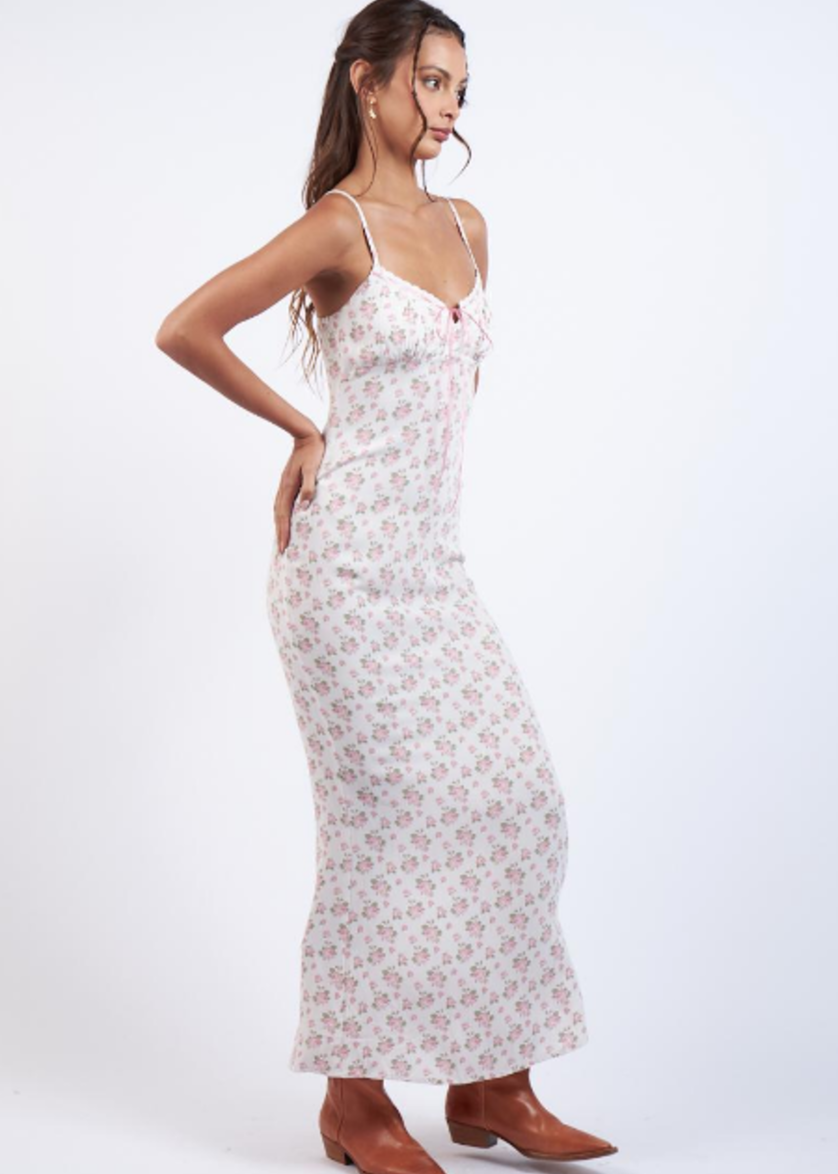 English Summer Garden Maxi Dress