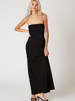 Beautiful Black Satin Dress